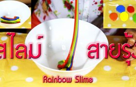 วิธีทำสไลม์สายรุ้ง Rainbow Slime